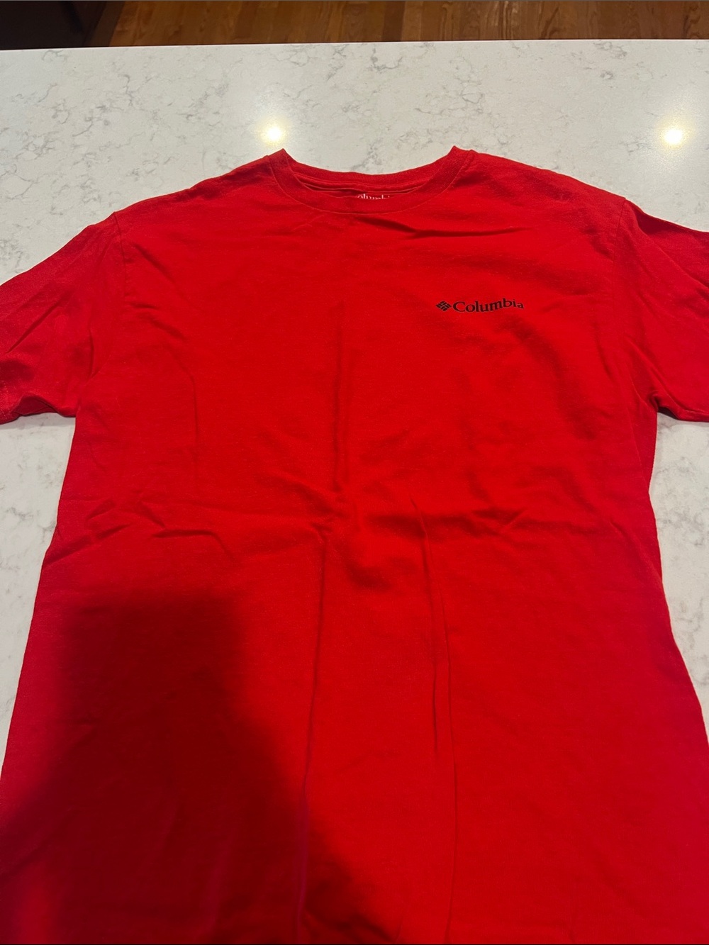 Columbia Men's Bright Red Short-Sleeve Logo Tee